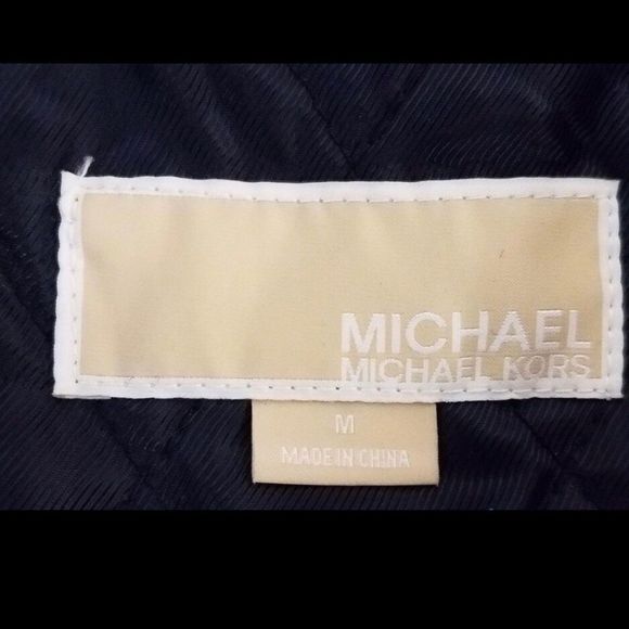 MICHAEL KORS Mens Black Wool Pea Coat Jacket Size Medium - Picture 3 of 3